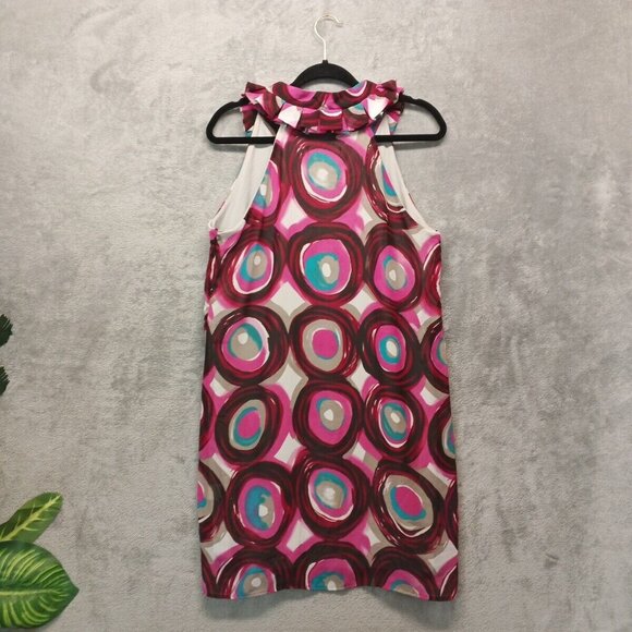 PRIVATE GALLERY Dress Size M(8-10) Women Sleeveless V-neck Chiffon Knit lining - Picture 9 of 14